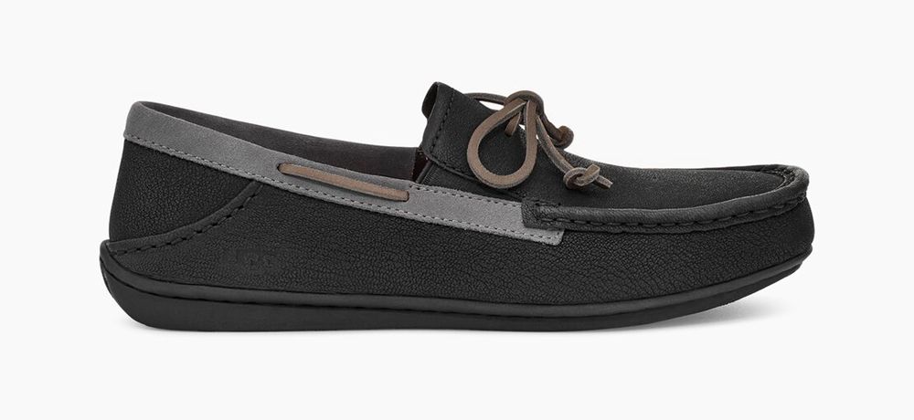 Ugg Loafer Mens - Ugg Karson Ts Black / Metal - 460CEGXOM